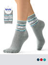 Minimi Носки 601282 MINI INVERNO 3300- 8 (мишка/олень) Grigio Melange (Серый)