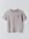 MARK FORMELLE Футболка 601572 117915 ACID WASH серебристо -серый +печать