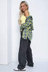 LT Collection Рубашка 602078 Б12546-7 серо-жёлтый.