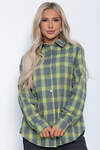 LT Collection Рубашка 602078 Б12546-7 серо-жёлтый.