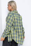 LT Collection Рубашка 602078 Б12546-7 серо-жёлтый.