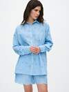 KRISKIS Женский костюм 602327 104-КостШитьеШортГолубой Голубой