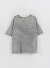 MARK FORMELLE Футболка 602561 112961 ACID WASH серебристо -серый +печать