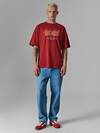 MARK FORMELLE Футболка 602565 111883 ACID WASH бордо +печать