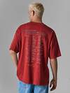 MARK FORMELLE Футболка 602565 111883 ACID WASH бордо +печать