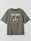MARK FORMELLE Футболка 602566 111883 ACID WASH хаки +печать