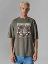 MARK FORMELLE Футболка 602566 111883 ACID WASH хаки +печать