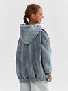 MARK FORMELLE Худи 602631 127886 ACID WASH сумрачный серый +печать