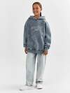 MARK FORMELLE Худи 602631 127886 ACID WASH сумрачный серый +печать