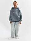 MARK FORMELLE Худи 602631 127886 ACID WASH сумрачный серый +печать