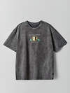 MARK FORMELLE Футболка 603113 111927 ACID WASH т.серый +печать