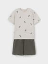 CROCKID Пижама 603527 МП 1697 кремовый, хаки