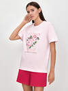 Omsa Пижама 603762 OmD 0235D CHARME Пижама жен. (Футболка + Шорты), СО Rosa Chiaro/Rosso (Розовый)