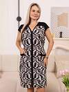 Текс-плюс Халат 603860 НФ-00249832 Бежевый,черный