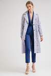 Emka Fashion Плащ 95907 T018/metti серый, синий, бледно-розовый