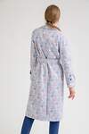 Emka Fashion Плащ 95907 T018/metti серый, синий, бледно-розовый