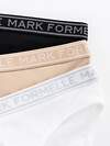 MARK FORMELLE Трусы 604378 417754-3 белый + обжаренный миндаль + черный