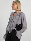 LT Collection Блуза 605566 Б16234-8М Серый