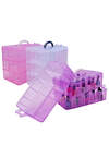 Planet Nails Чемодан пластиковый 19238 трёхуровневый, большой, 32 х 19 х 25 см, в ассортименте 605827 692 