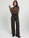 LT Collection Брюки 606899 Б16337-20М коричневые/клетка
