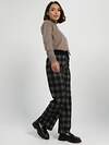 LT Collection Брюки 606900 Б16338-20М черные/клетка