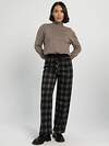 LT Collection Брюки 606900 Б16338-20М черные/клетка