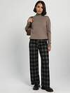 LT Collection Брюки 606900 Б16338-20М черные/клетка