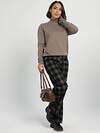 LT Collection Брюки 606900 Б16338-20М черные/клетка