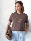 VILATTE Футболка 607308 D49.176 кофе_coffee