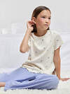 CROCKID Пижама 607504 МП 1685 молочный, сиреневый