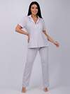 Malina Пижама 608357 30004 серый/белый