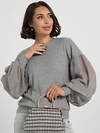 LT Collection Джемпер 608669 Б16325-1М Серый