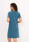Omsa Сорочка 608720 OmD 0114D POINTELLE PRINT AW26 Сорочка ночная женская (кор.рукав), СО Navy (Синий)