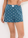 Omsa Пижама 608725 OmD 0207D POINTELLE PRINT AW26 Пижама жен. (Майка+Шорты), СО Navy (Синий)