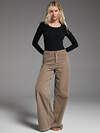 Omsa Брюки 608728 OmD 150 WIDE LEG Брюки вельвет жен. Beige (Бежевый)