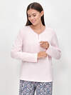 Omsa Пижама 608731 OmD 0243D PRATO Пижама женская (Лонгслив + Брюки), СО Rosa/Blu (Розовый)