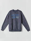 MARK FORMELLE Свитшот 609063 121801/1 ACID WASH сине -черный +печать