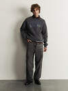 MARK FORMELLE Свитшот 609063 121801/1 ACID WASH сине -черный +печать