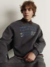 MARK FORMELLE Свитшот 609063 121801/1 ACID WASH сине -черный +печать