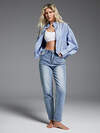 Omsa Джинсы 609317 OmD 1300-1 MOM Jeans Chiaro Wash (Синий)