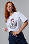 Натали Футболка 609936 8580 белая+королевна