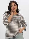 LT Collection Блуза 610276 Б16386-20М Коричневый