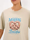 Minimi Пижама 610303 DMi 0227D MATTINA Пижама женская (Футболка + Брюки), СО Beige/Blu Сhiaro (Бежевый)