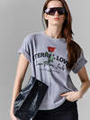 MARK FORMELLE Футболка 610531 112862 ACID WASH на сером камне +печать 1