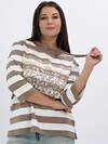 LT Collection Блуза 611437 Б16452-20М Коричневый