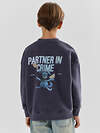MARK FORMELLE Свитшот 611505 123437/1 ACID WASH графит +печать2