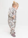 CROCKID Комбинезон 612024 ВК 60085/н/55 ГР кофейный, зайчики и ромашки
