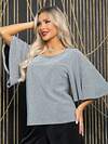 LT Collection Блуза 612646 Б16475-1М Серебро