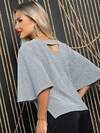 LT Collection Блуза 612646 Б16475-1М Серебро