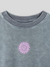 MARK FORMELLE Свитшот 612767 122530 ACID WASH серый +печать